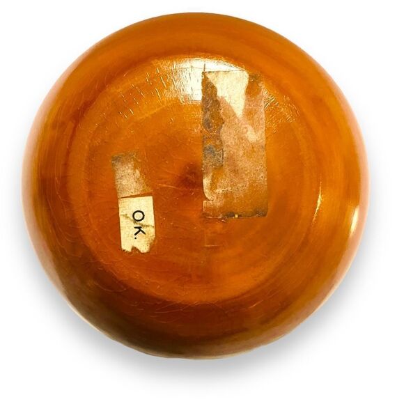 Vintage Handmade Turned Wood Round Trinket Box - Picture 3 of 5